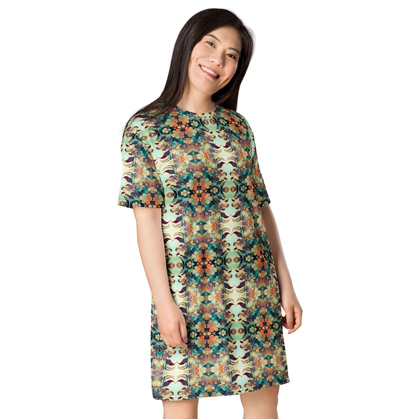 DMV 0408 Chic Boho T-shirt dress