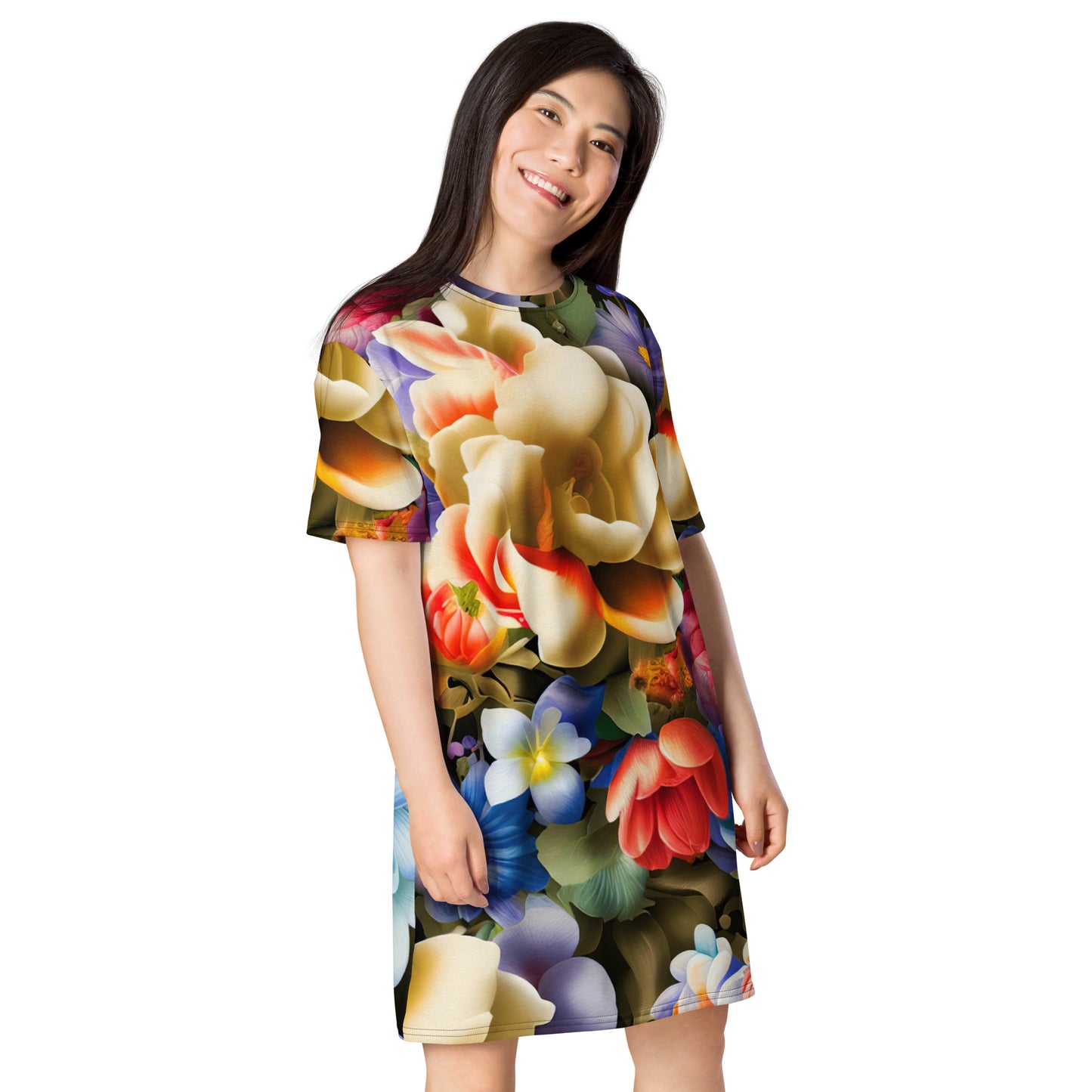 DMV 0268 Floral T-shirt dress