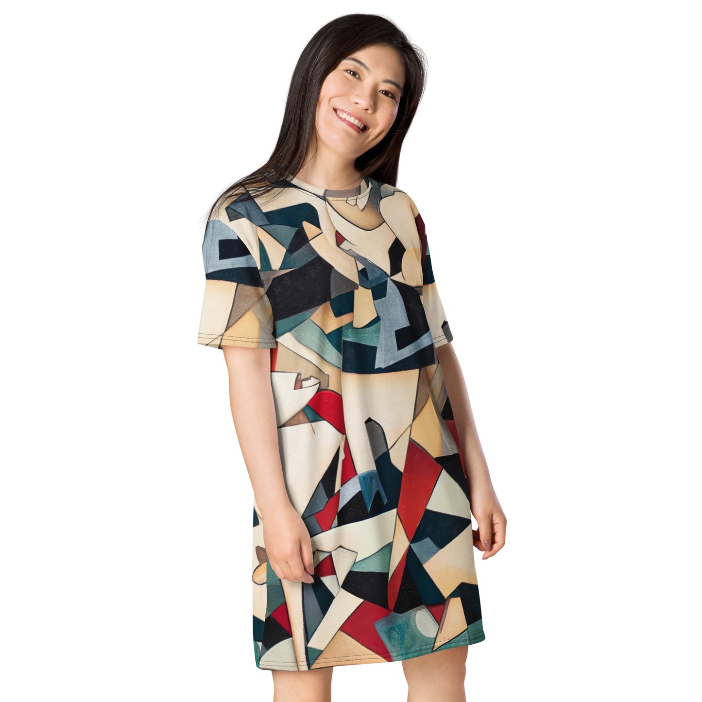 DMV 0508 Abstract Art T-shirt dress