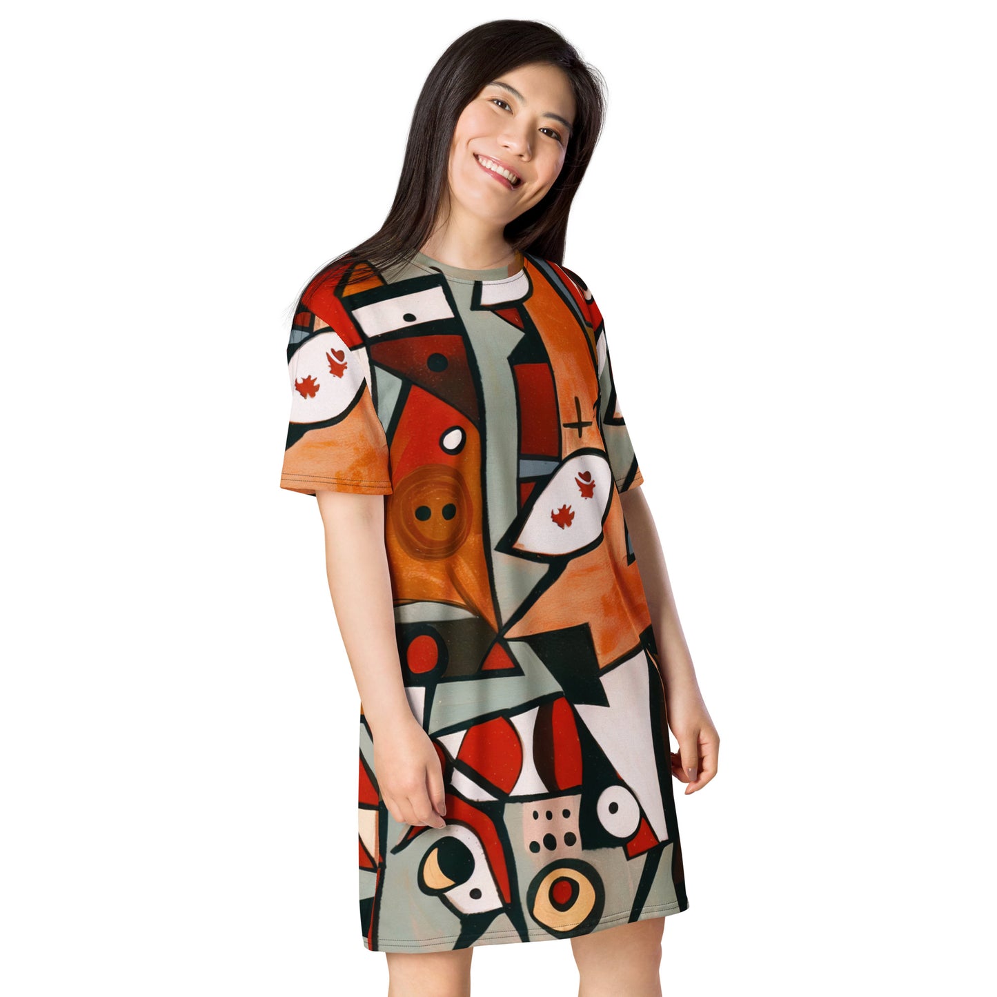 DMV 0522 Retro Art T-shirt dress