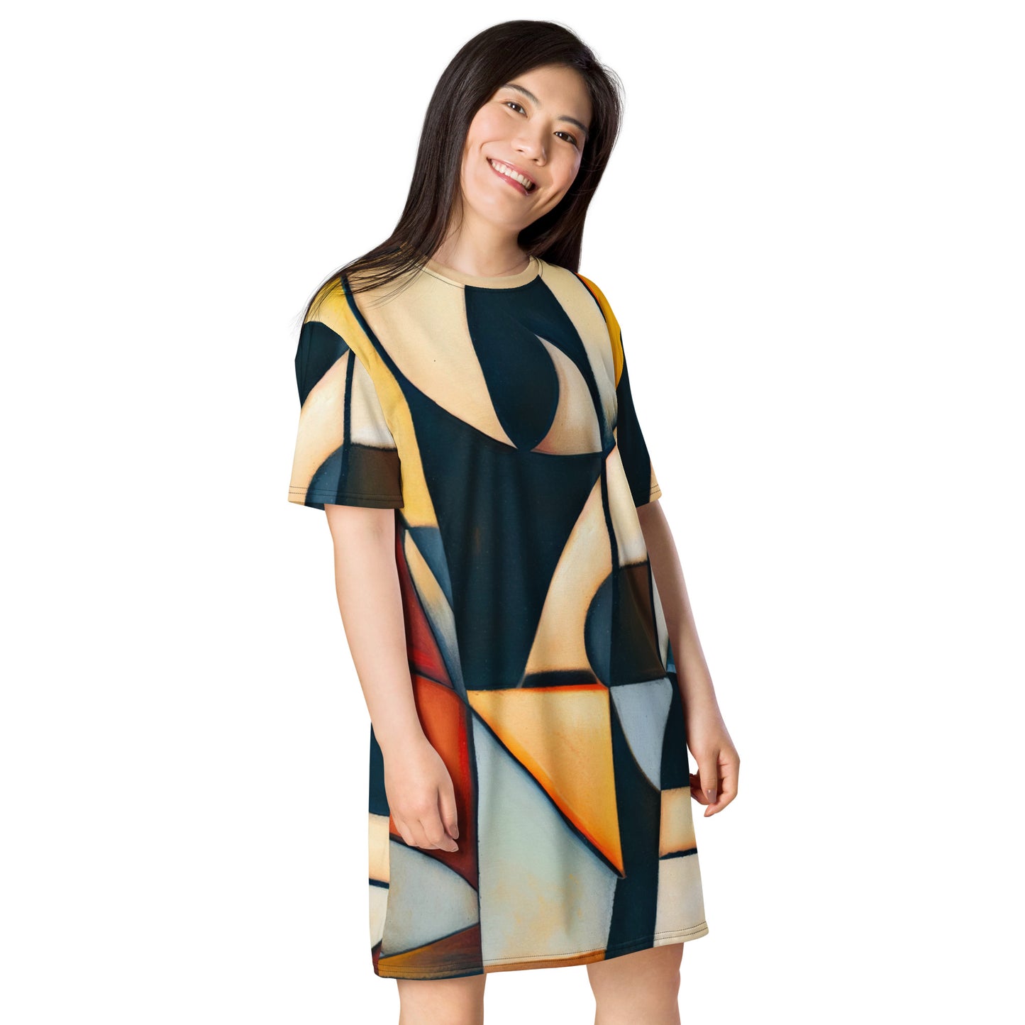 DMV 0433 Abstract Art T-shirt dress