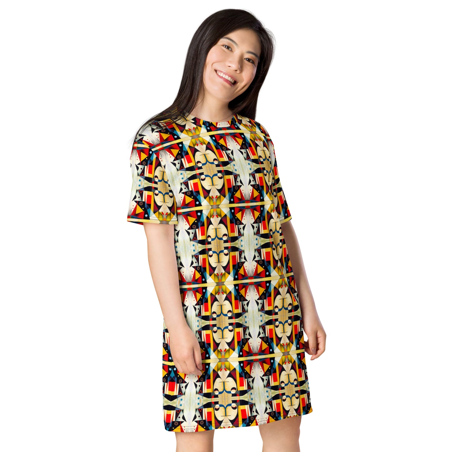 DMV 0517 Chic Boho T-shirt dress