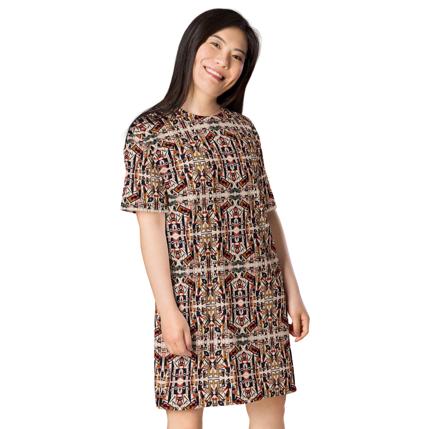 DMV 0432 Classic Boho T-shirt dress