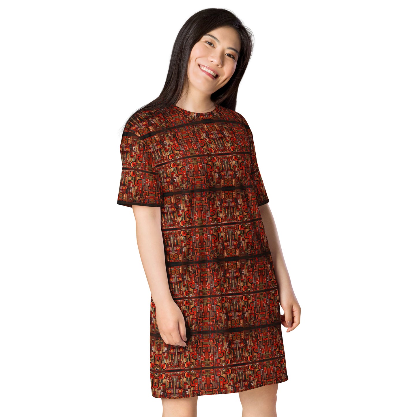 DMV 0356 Classic Boho T-shirt dress