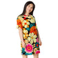 DMV 0644 Floral T-shirt dress