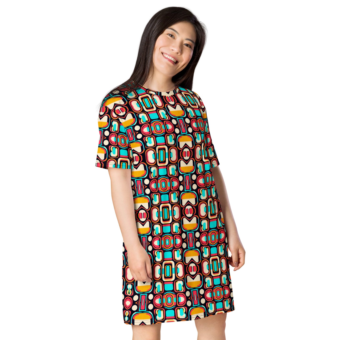 DMV 0933 Vintage Artsy T-shirt dress