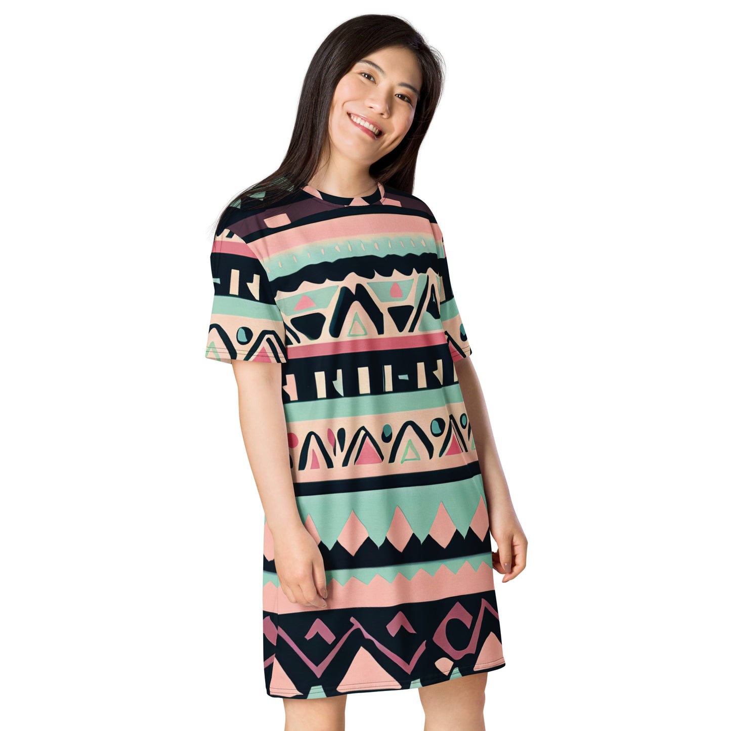 DMV 0451 Boho T-shirt dress