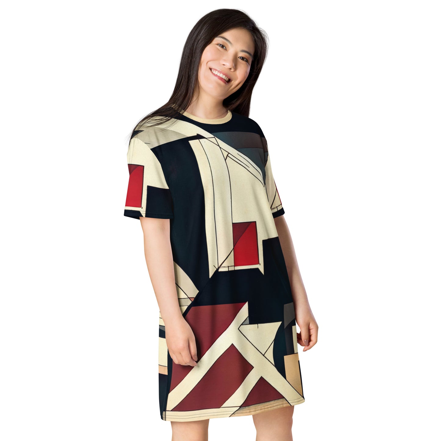 DMV 0886 Abstract Art T-shirt dress