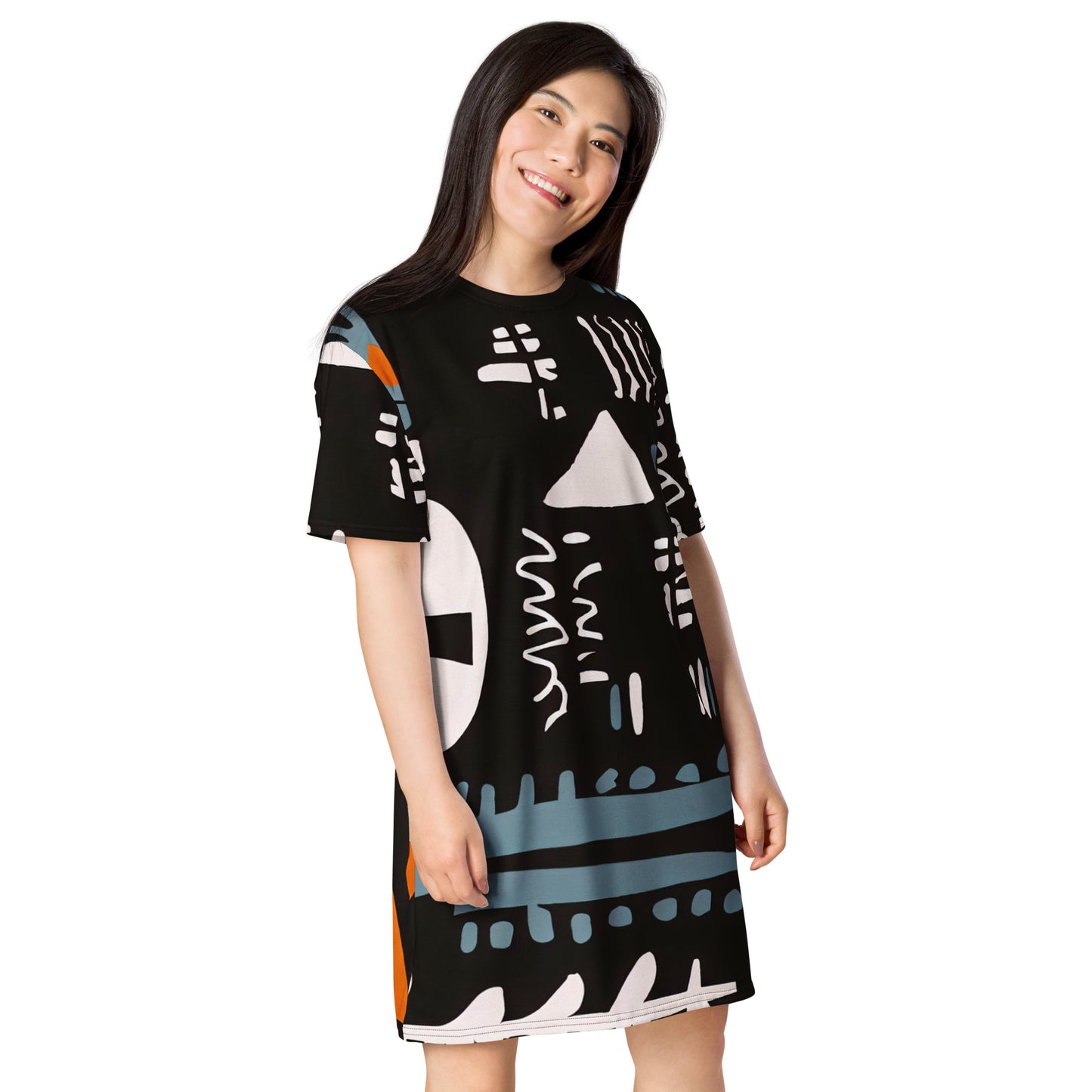 DMV 0529 Boho T-shirt dress