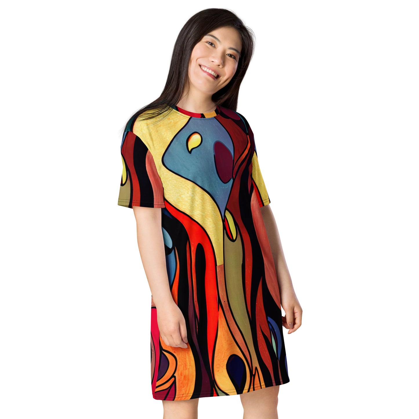 DMV 1796 Retro Art T-shirt dress