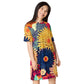 DMV 1327 Floral T-shirt dress