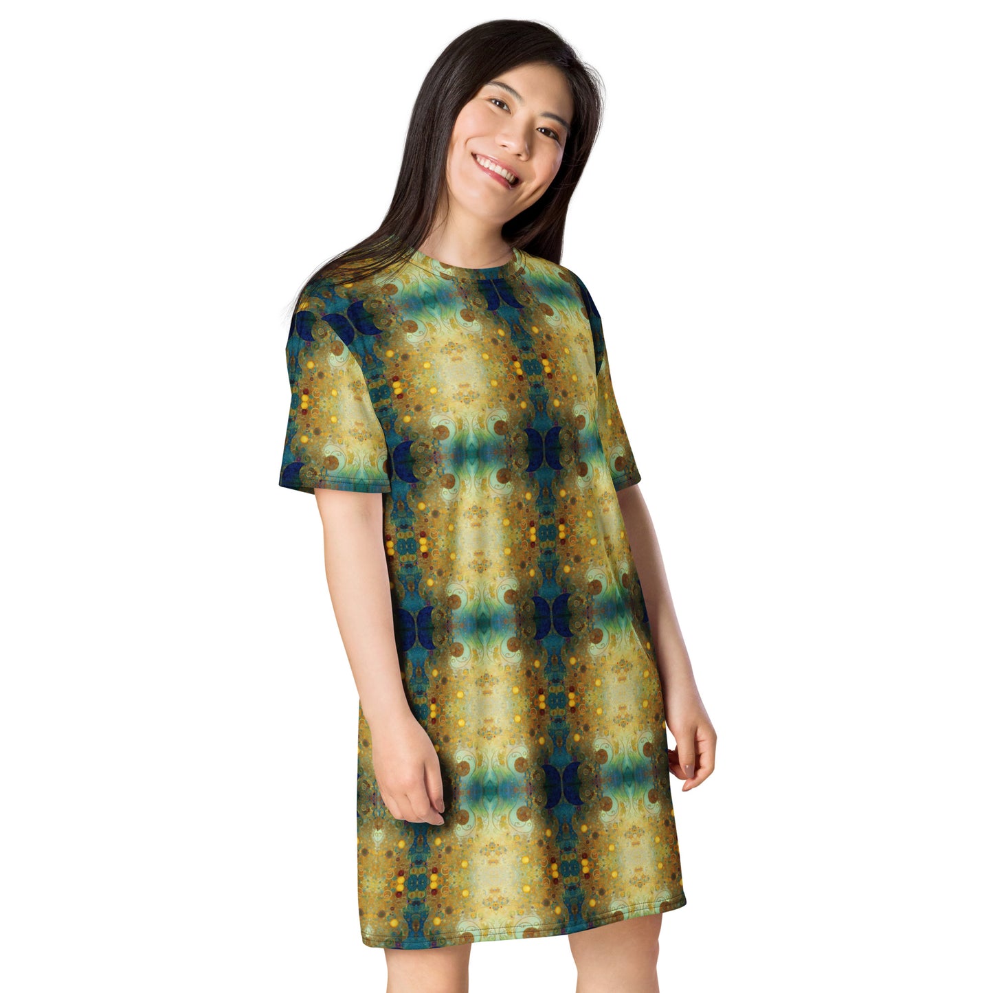 DMV 1036 Chic Boho T-shirt dress