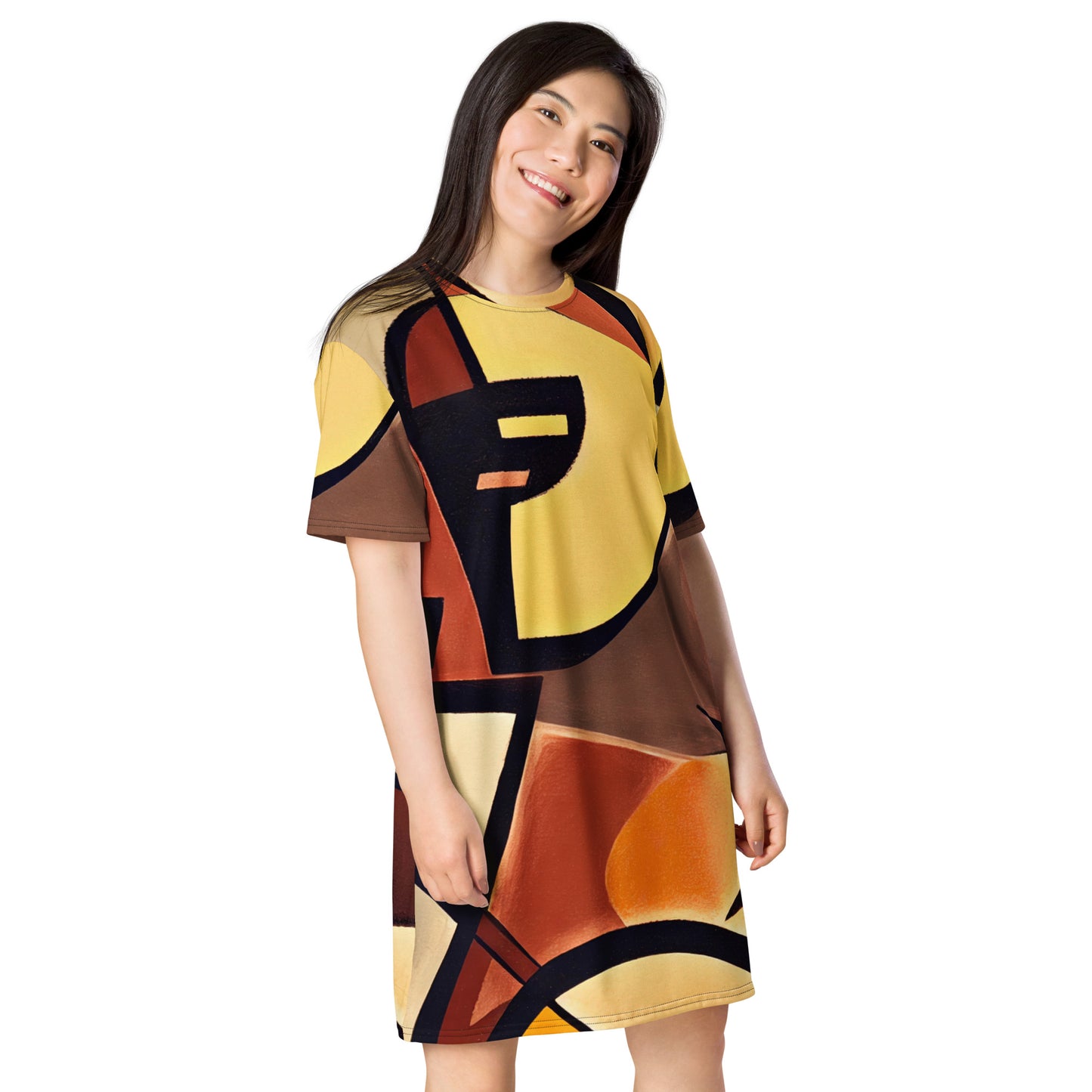 DMV 0672 Abstract Art T-shirt dress