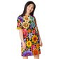 DMV 0860 Floral T-shirt dress