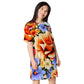 DMV 0694 Floral T-shirt dress