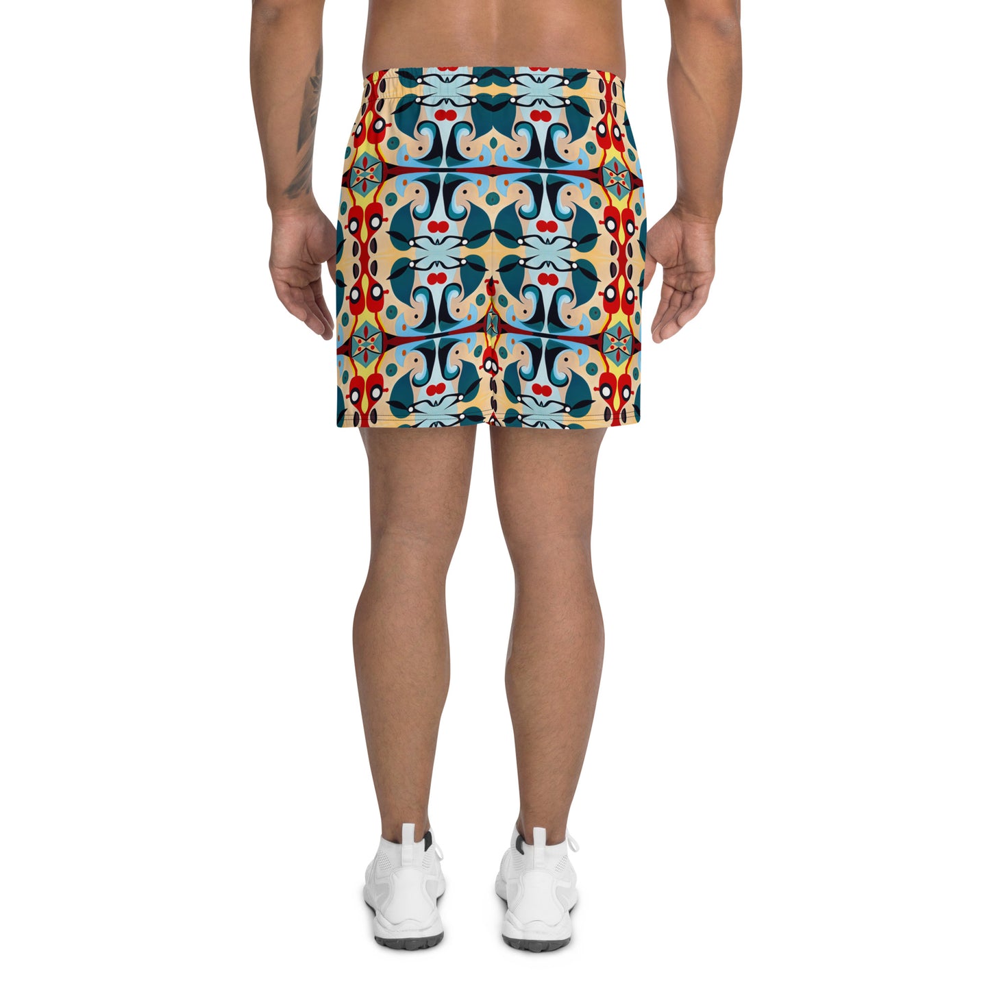 DMV 1430 Vintage Artsy All-Over Print Unisex Athletic Long Shorts