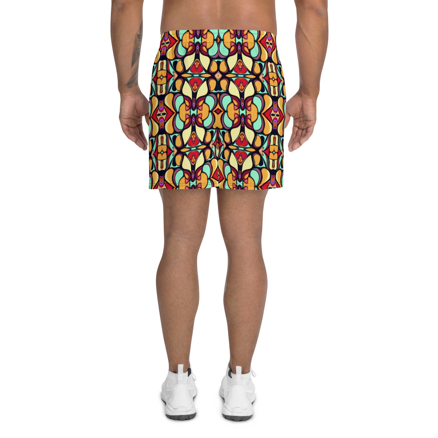 DMV 0762 Vintage Artsy All-Over Print Unisex Athletic Long Shorts