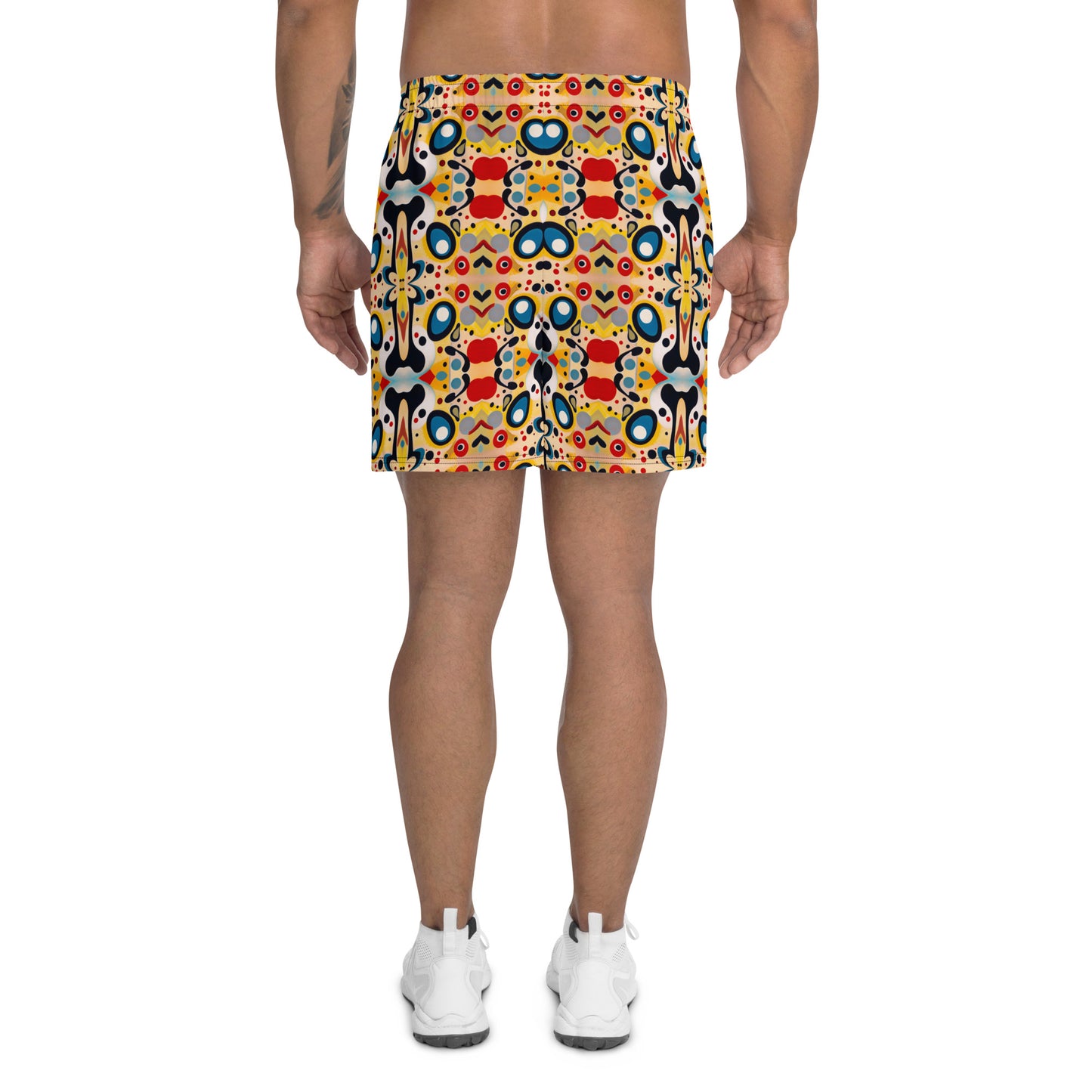 DMV 1528 Vintage Artsy All-Over Print Unisex Athletic Long Shorts