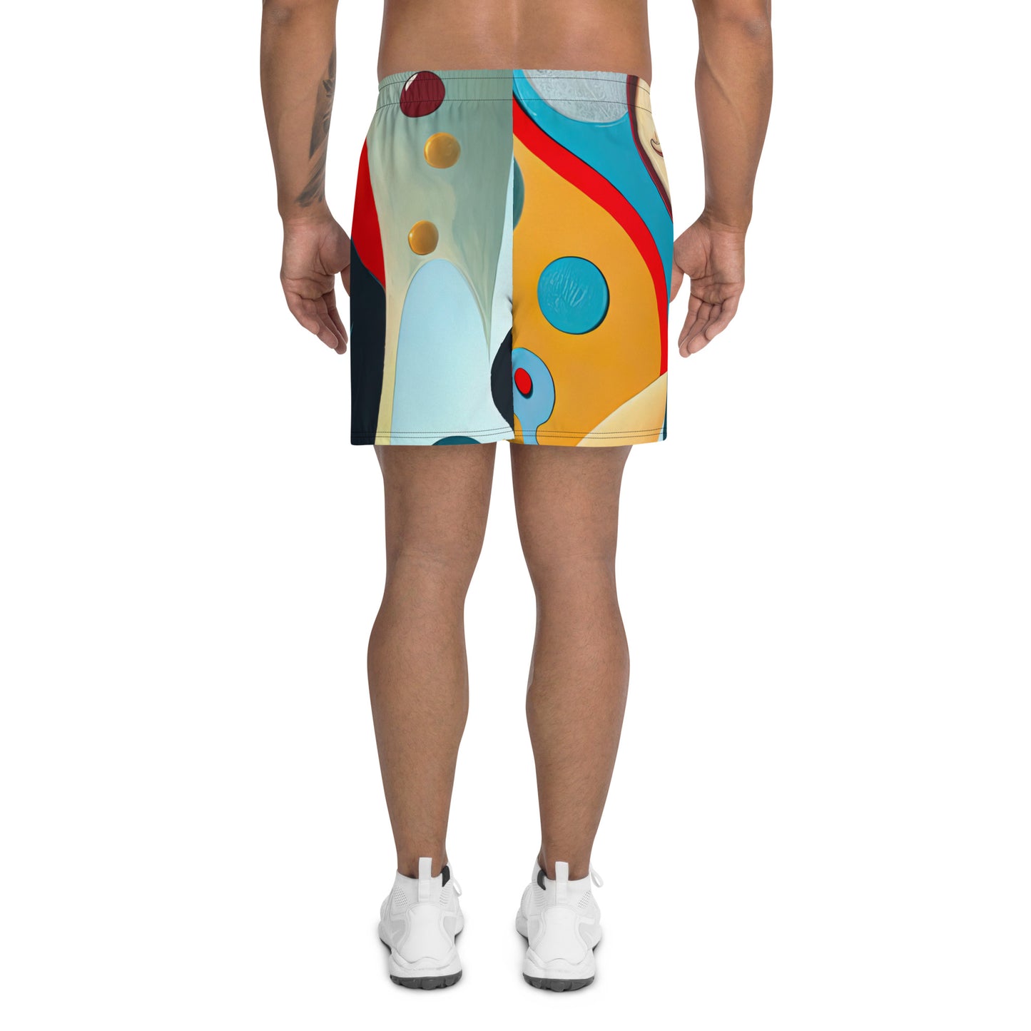 DMV 0826 Retro Art All-Over Print Unisex Athletic Long Shorts