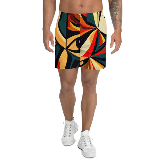 DMV 1596 Retro Art All-Over Print Unisex Athletic Long Shorts