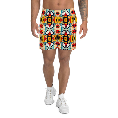 DMV 1552 Vintage Artsy All-Over Print Unisex Athletic Long Shorts