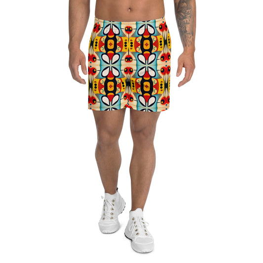 DMV 1552 Vintage Artsy All-Over Print Unisex Athletic Long Shorts