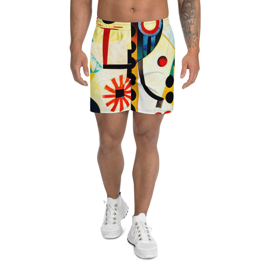 DMV 0656 Retro Art All-Over Print Unisex Athletic Long Shorts