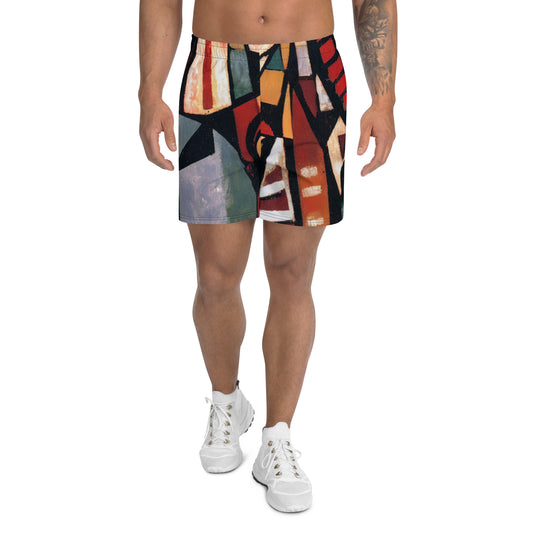 DMV 1053 Retro Art All-Over Print Unisex Athletic Long Shorts