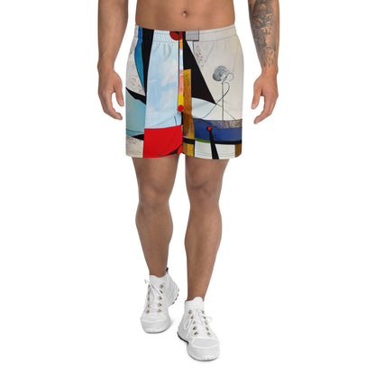 DMV 0554 Retro Art All-Over Print Unisex Athletic Long Shorts