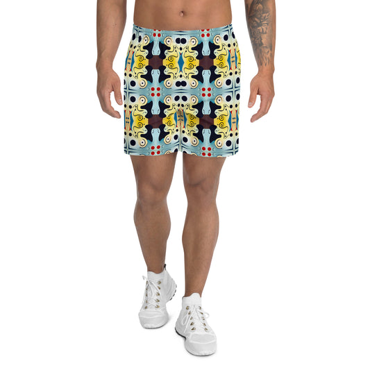 DMV 0639 Vintage Artsy All-Over Print Unisex Athletic Long Shorts