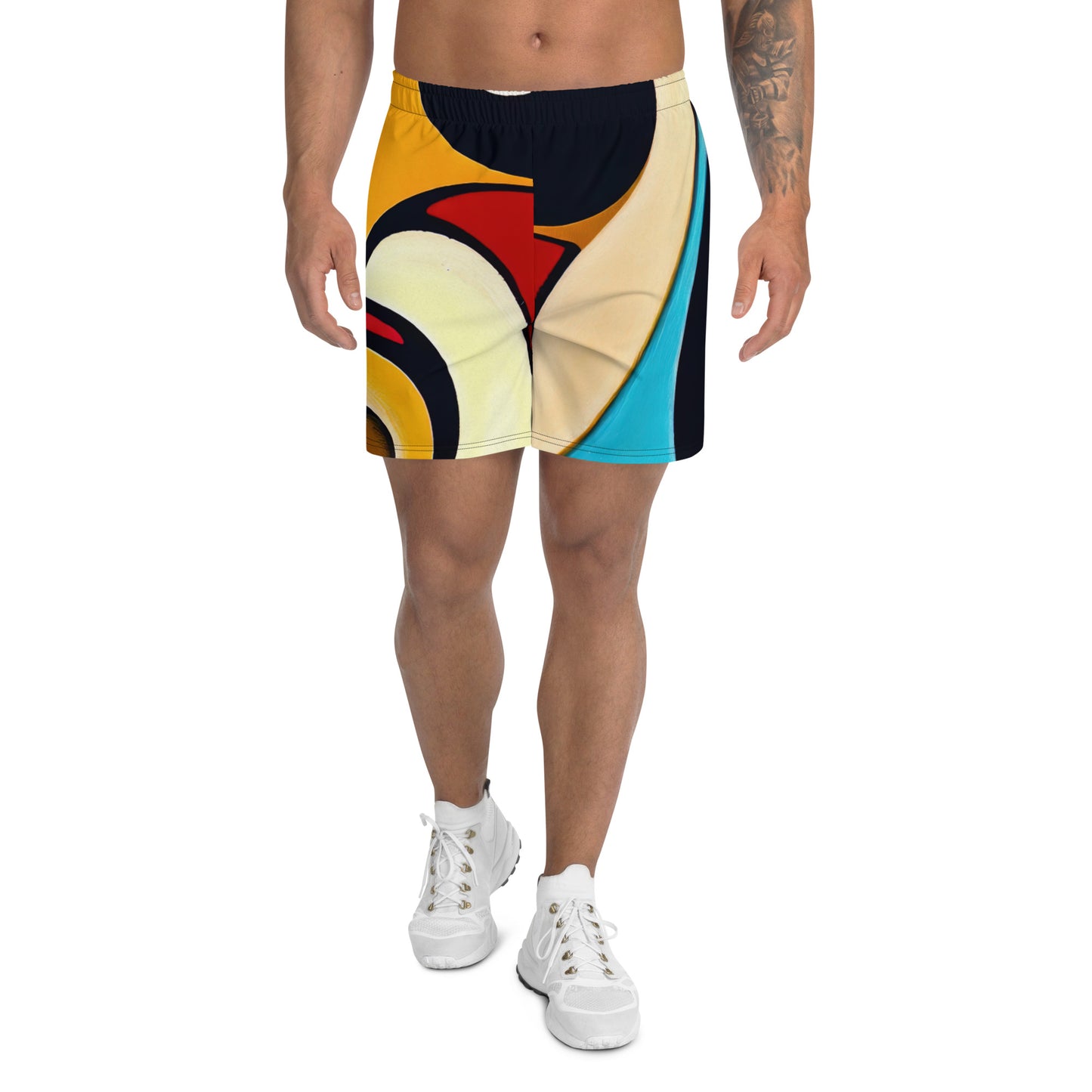 DMV 0344 Retro Art All-Over Print Unisex Athletic Long Shorts