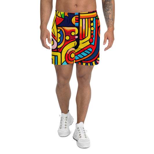 DMV 0397 Psy Art All-Over Print Unisex Athletic Long Shorts