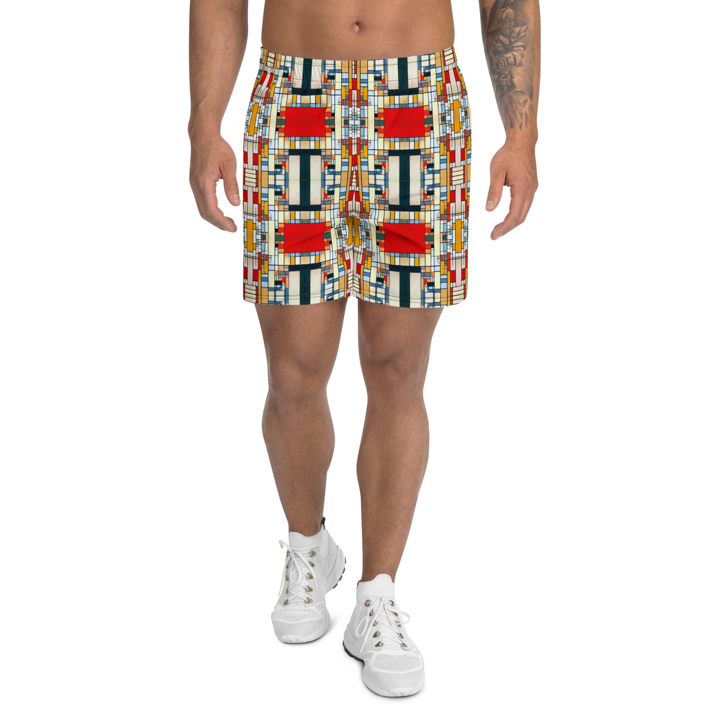 DMV 0304 Geo Boho All-Over Print Unisex Athletic Long Shorts