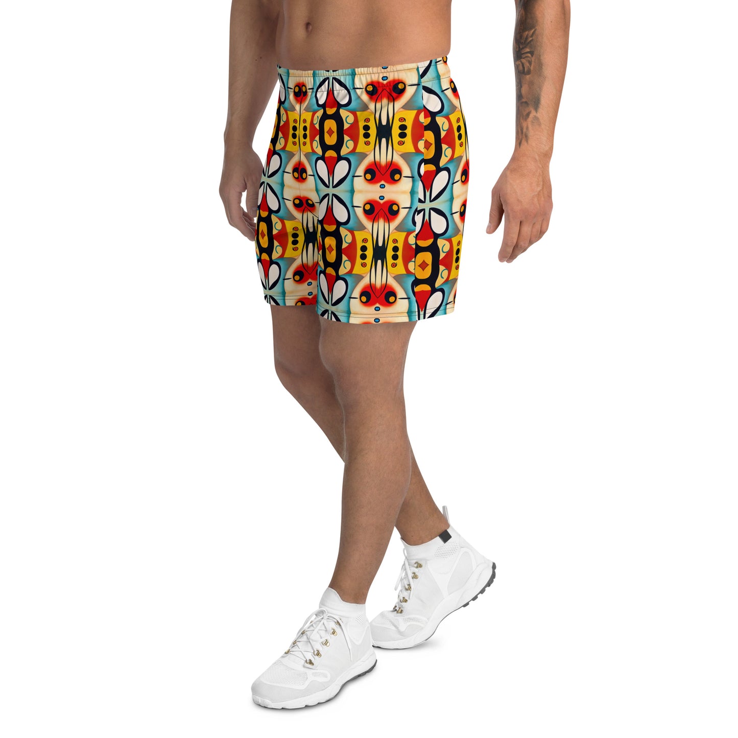 DMV 1552 Vintage Artsy All-Over Print Unisex Athletic Long Shorts