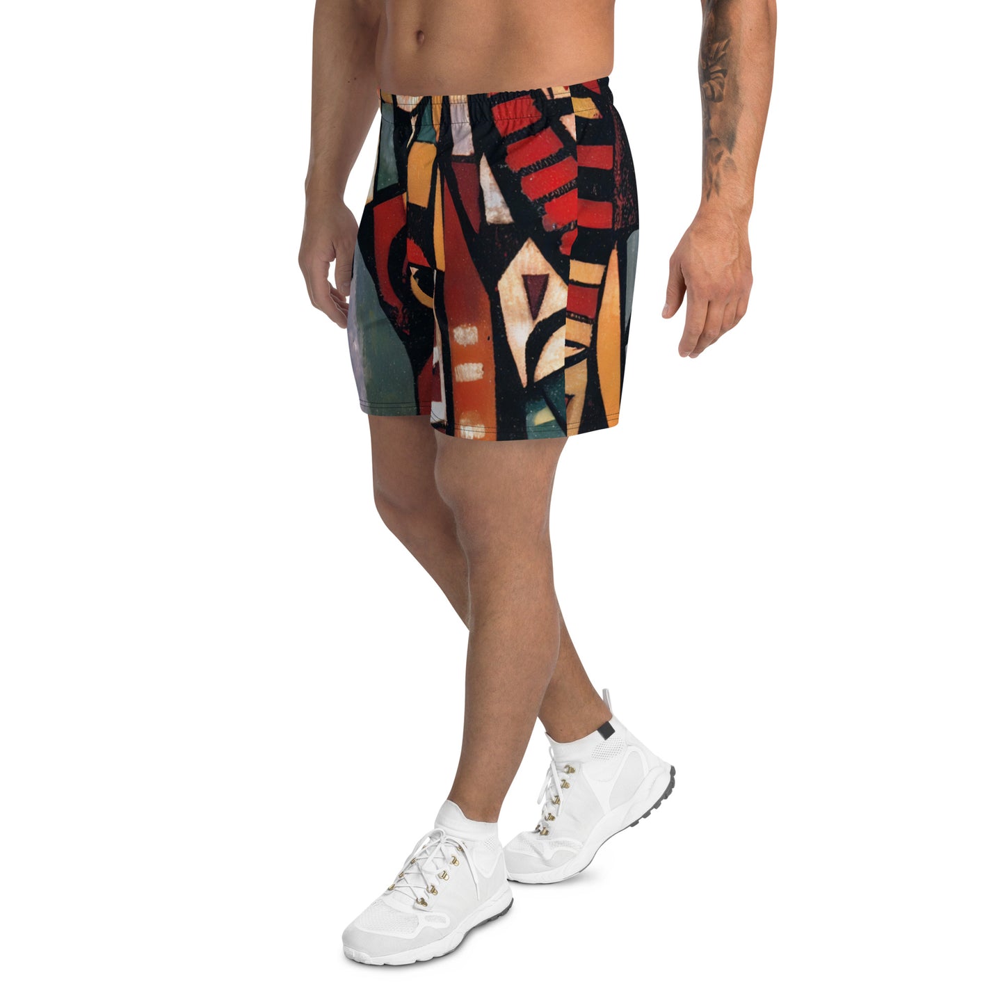 DMV 1053 Retro Art All-Over Print Unisex Athletic Long Shorts