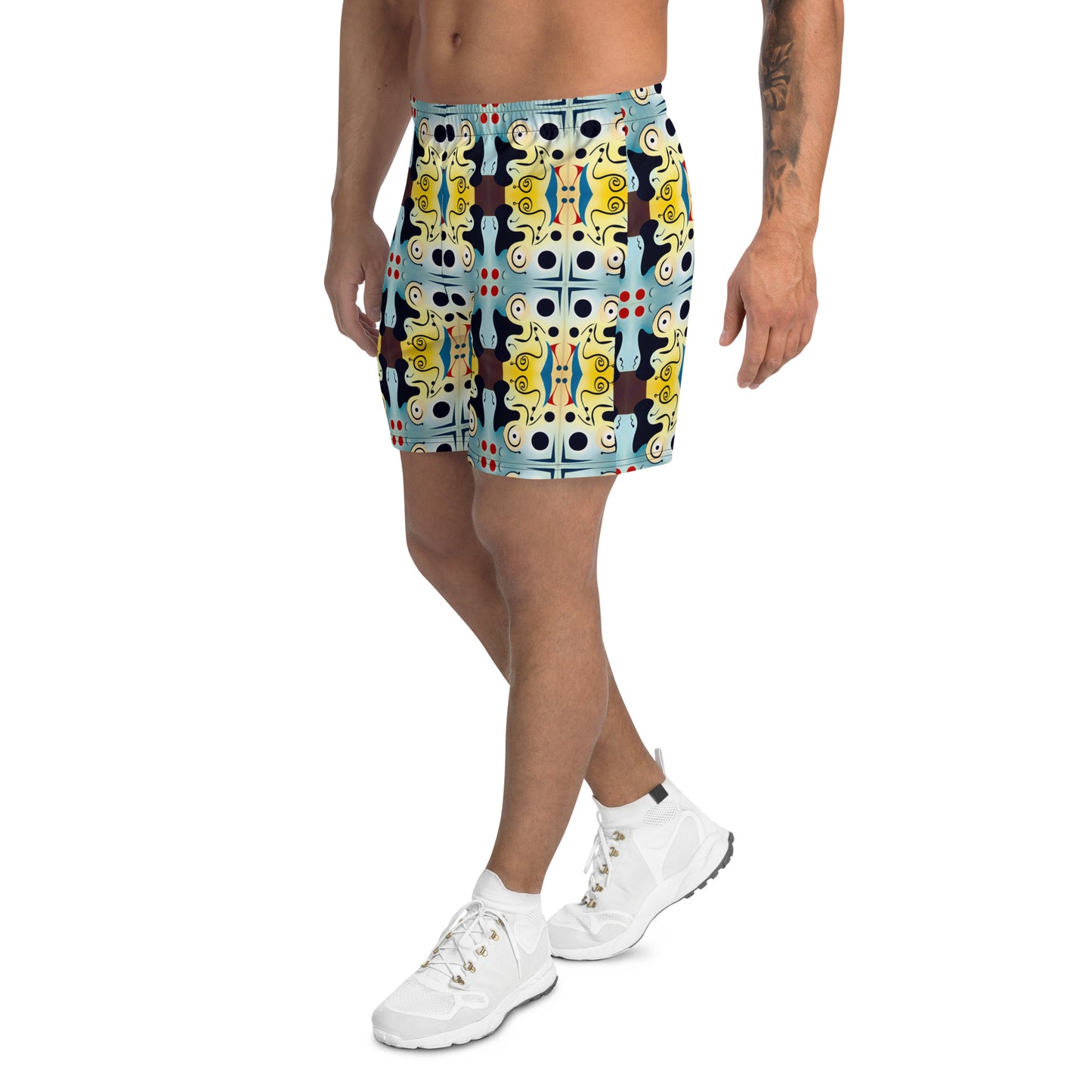 DMV 0639 Vintage Artsy All-Over Print Unisex Athletic Long Shorts