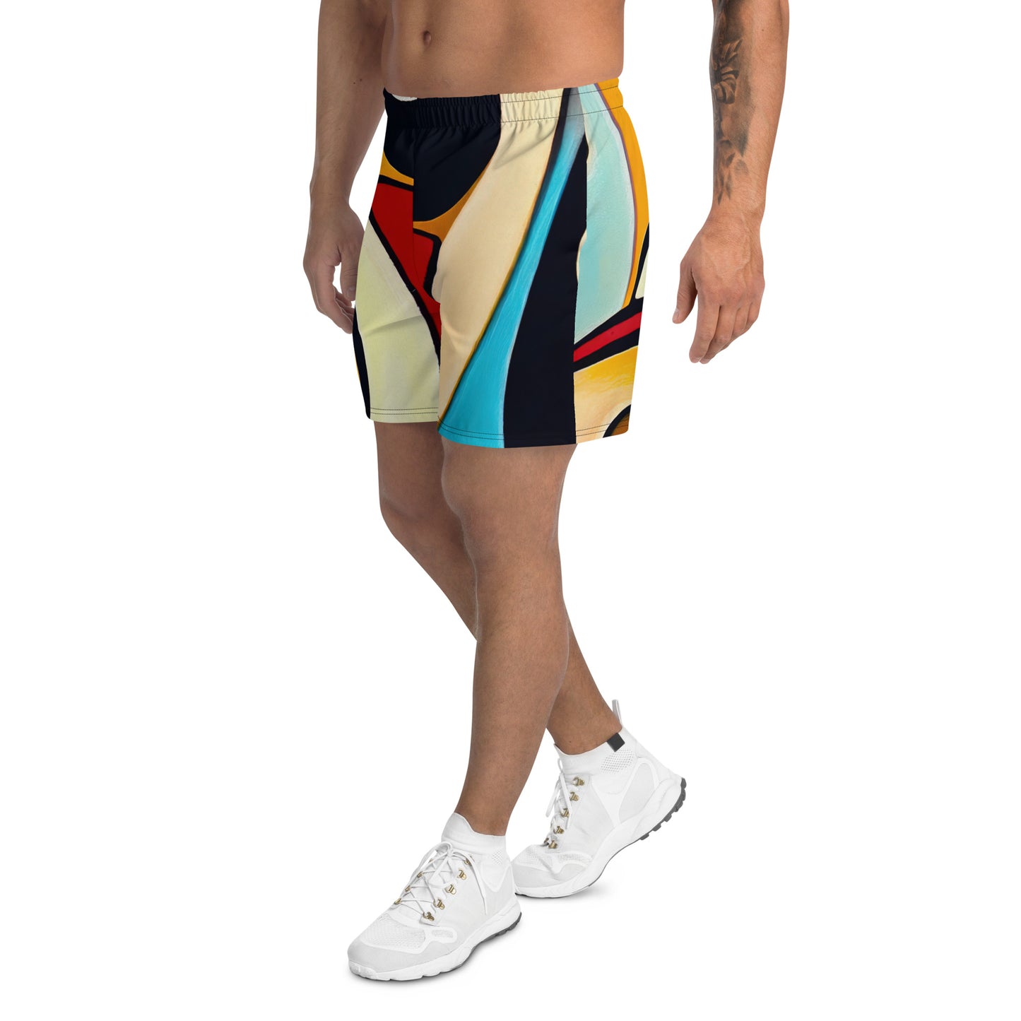 DMV 0344 Retro Art All-Over Print Unisex Athletic Long Shorts