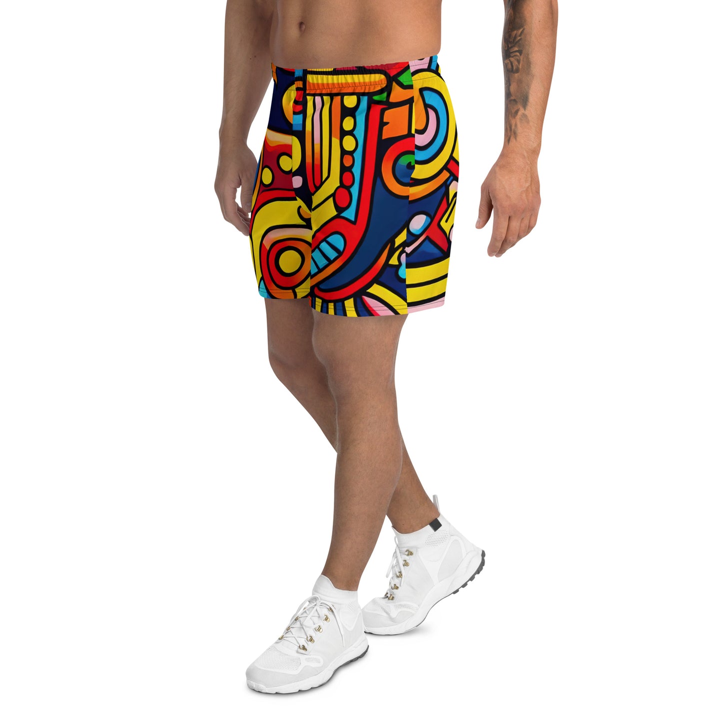 DMV 0397 Psy Art All-Over Print Unisex Athletic Long Shorts