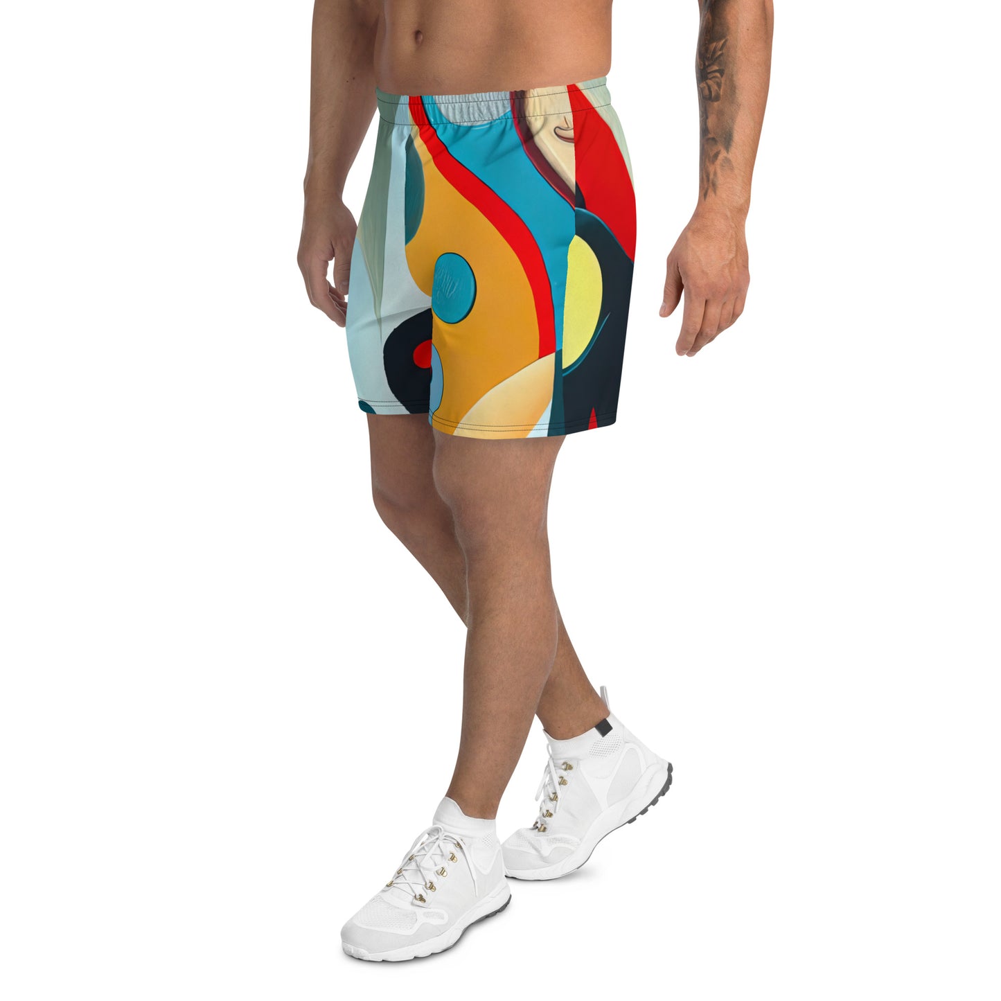 DMV 0826 Retro Art All-Over Print Unisex Athletic Long Shorts