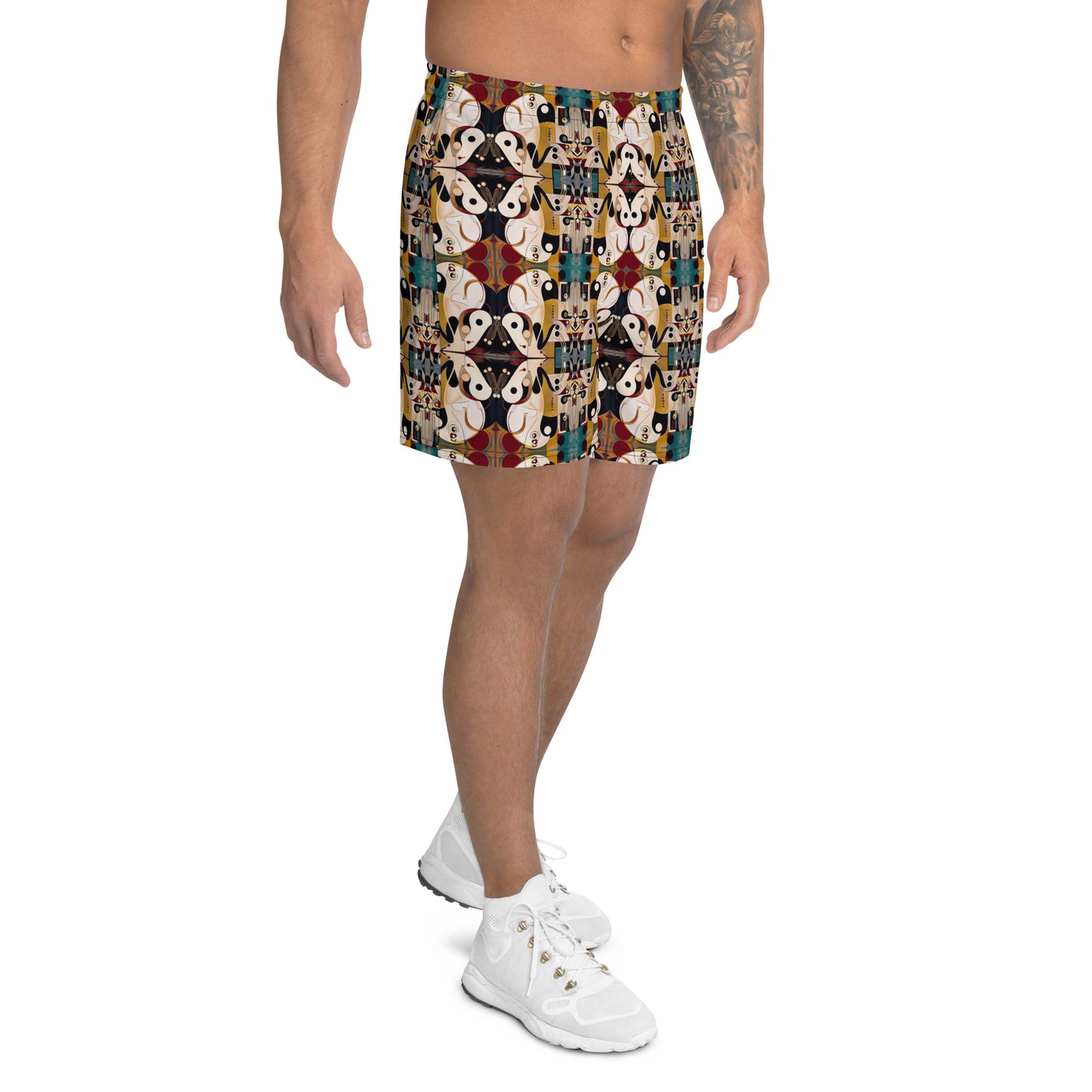 DMV 0335 Chic Boho All-Over Print Unisex Athletic Long Shorts