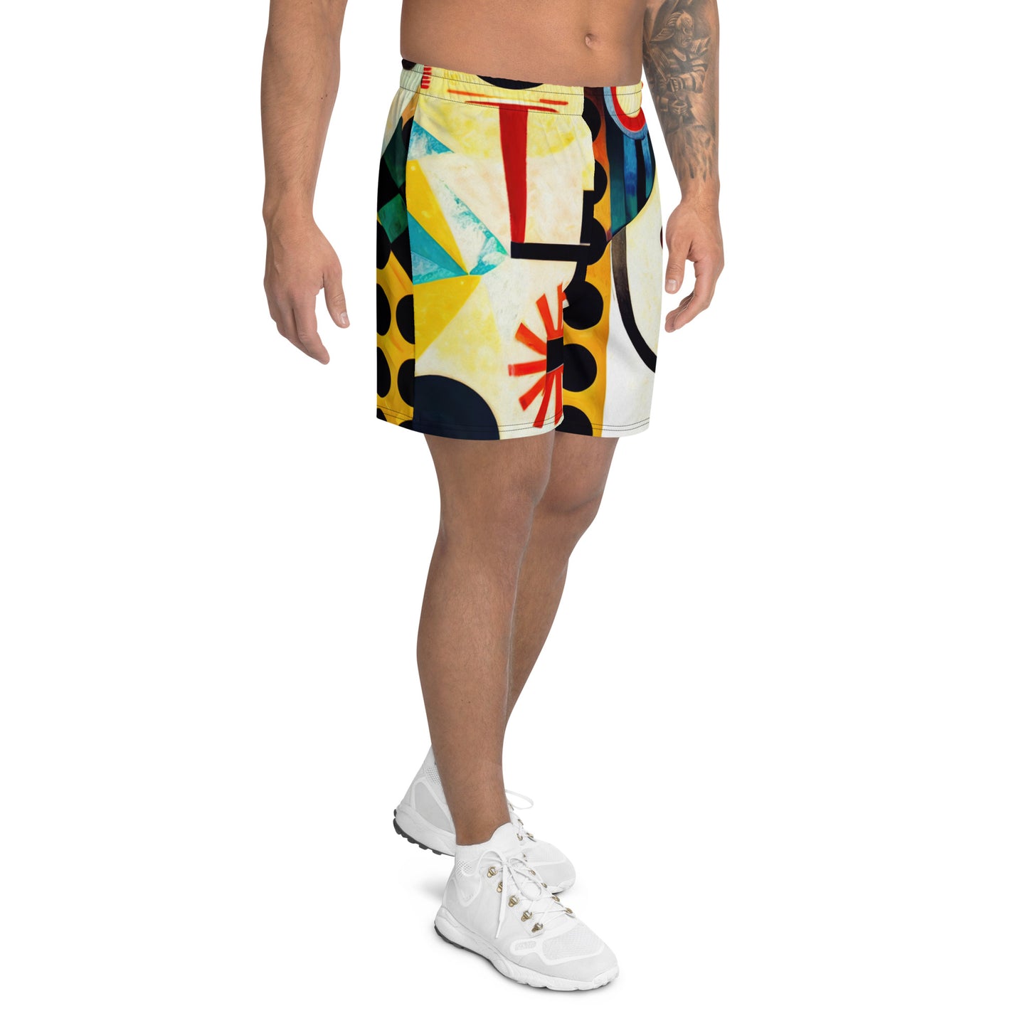 DMV 0656 Retro Art All-Over Print Unisex Athletic Long Shorts