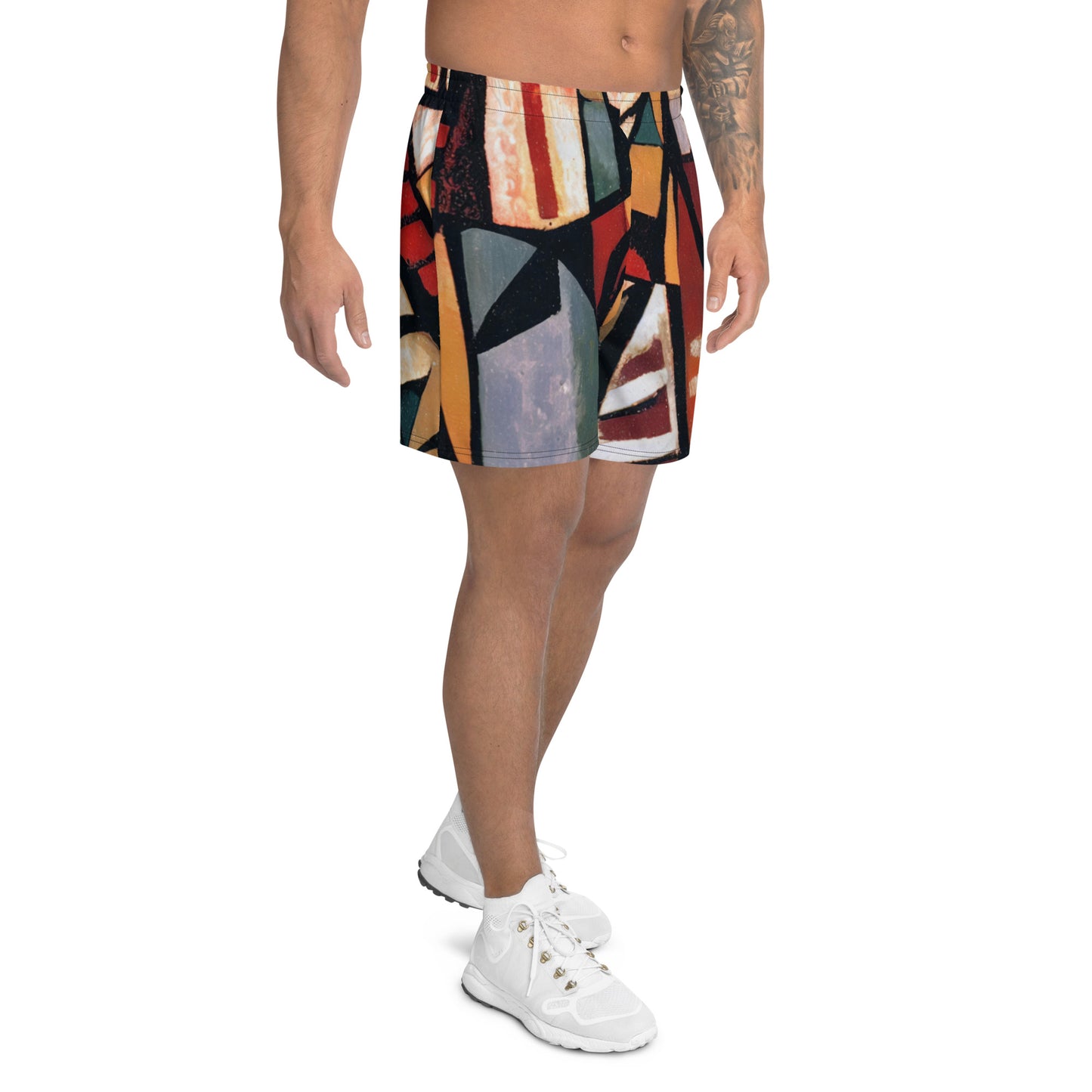 DMV 1053 Retro Art All-Over Print Unisex Athletic Long Shorts