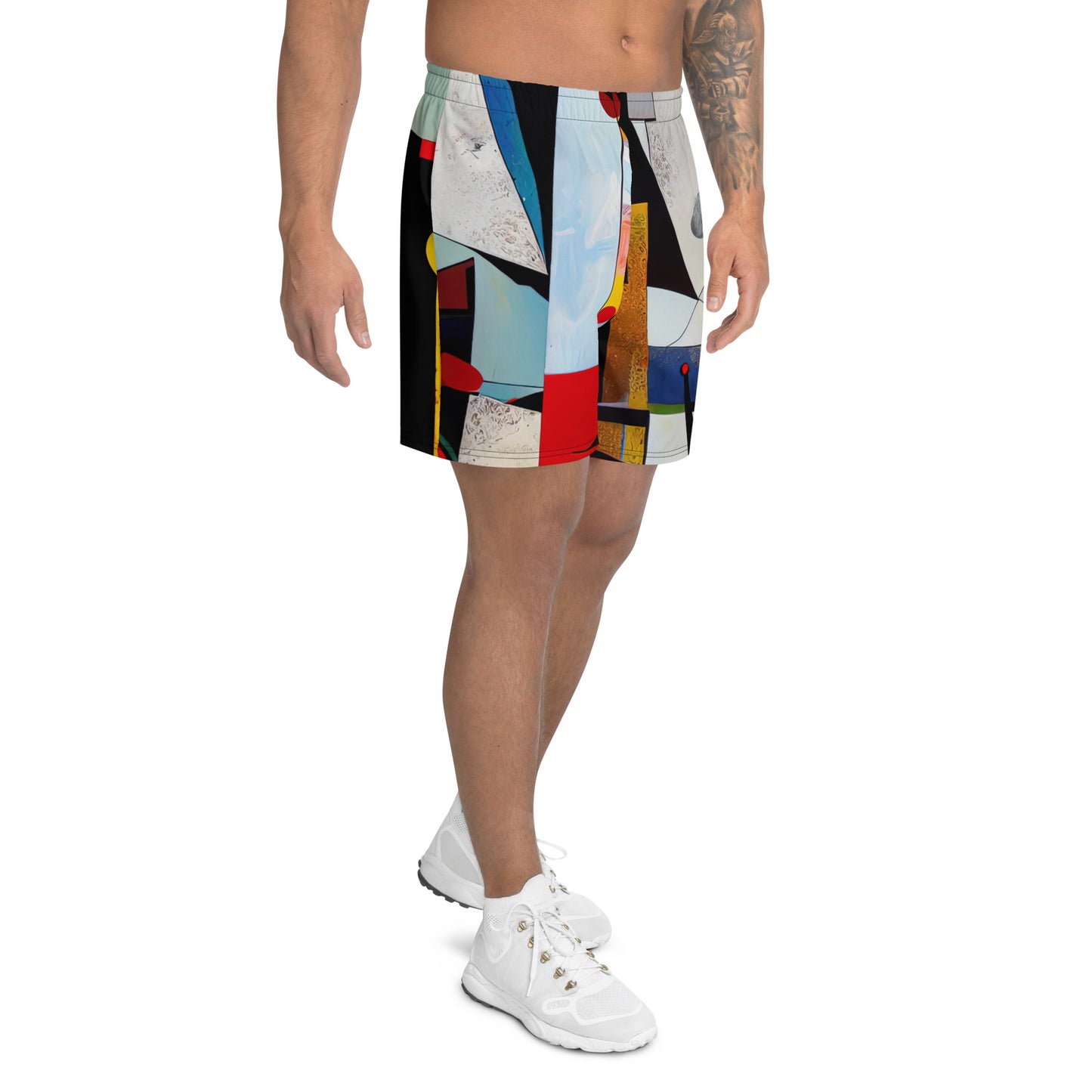 DMV 0554 Retro Art All-Over Print Unisex Athletic Long Shorts