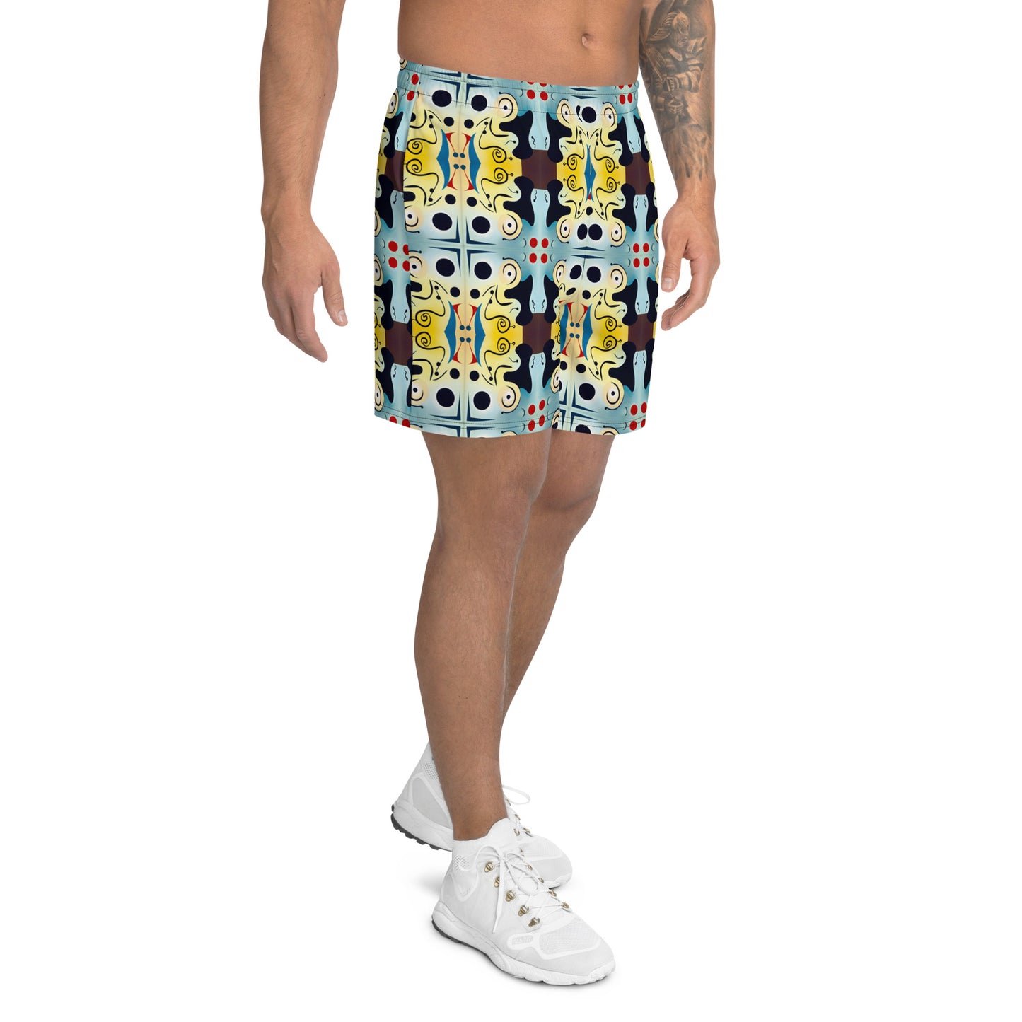 DMV 0639 Vintage Artsy All-Over Print Unisex Athletic Long Shorts