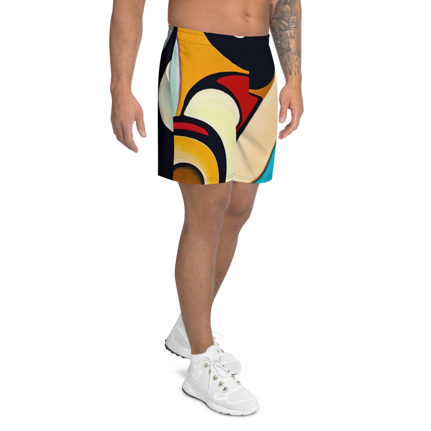 DMV 0344 Retro Art All-Over Print Unisex Athletic Long Shorts