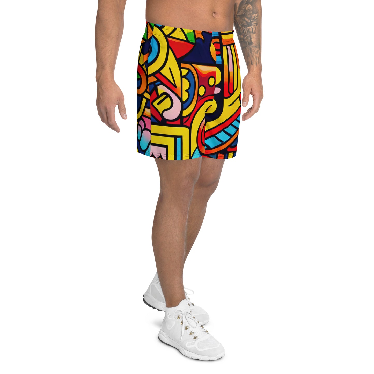 DMV 0397 Psy Art All-Over Print Unisex Athletic Long Shorts