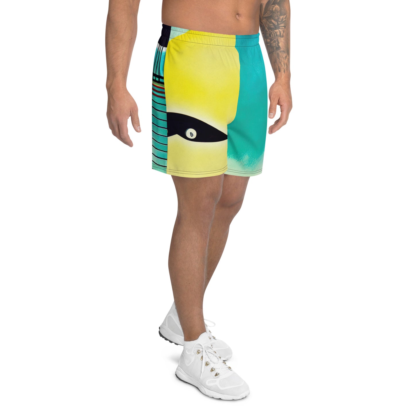 DMV 0621 Retro Art All-Over Print Unisex Athletic Long Shorts