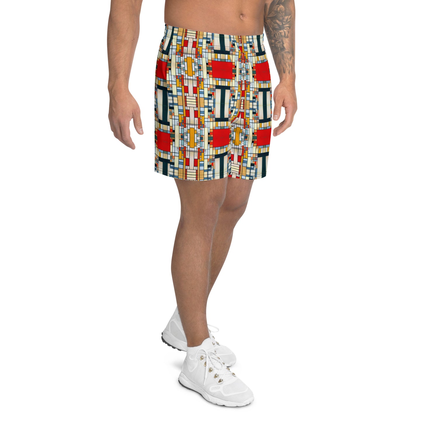 DMV 0304 Geo Boho All-Over Print Unisex Athletic Long Shorts