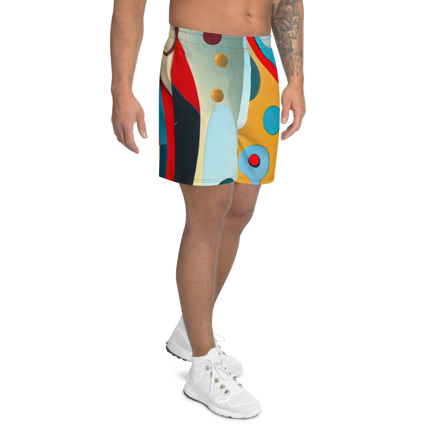 DMV 0826 Retro Art All-Over Print Unisex Athletic Long Shorts