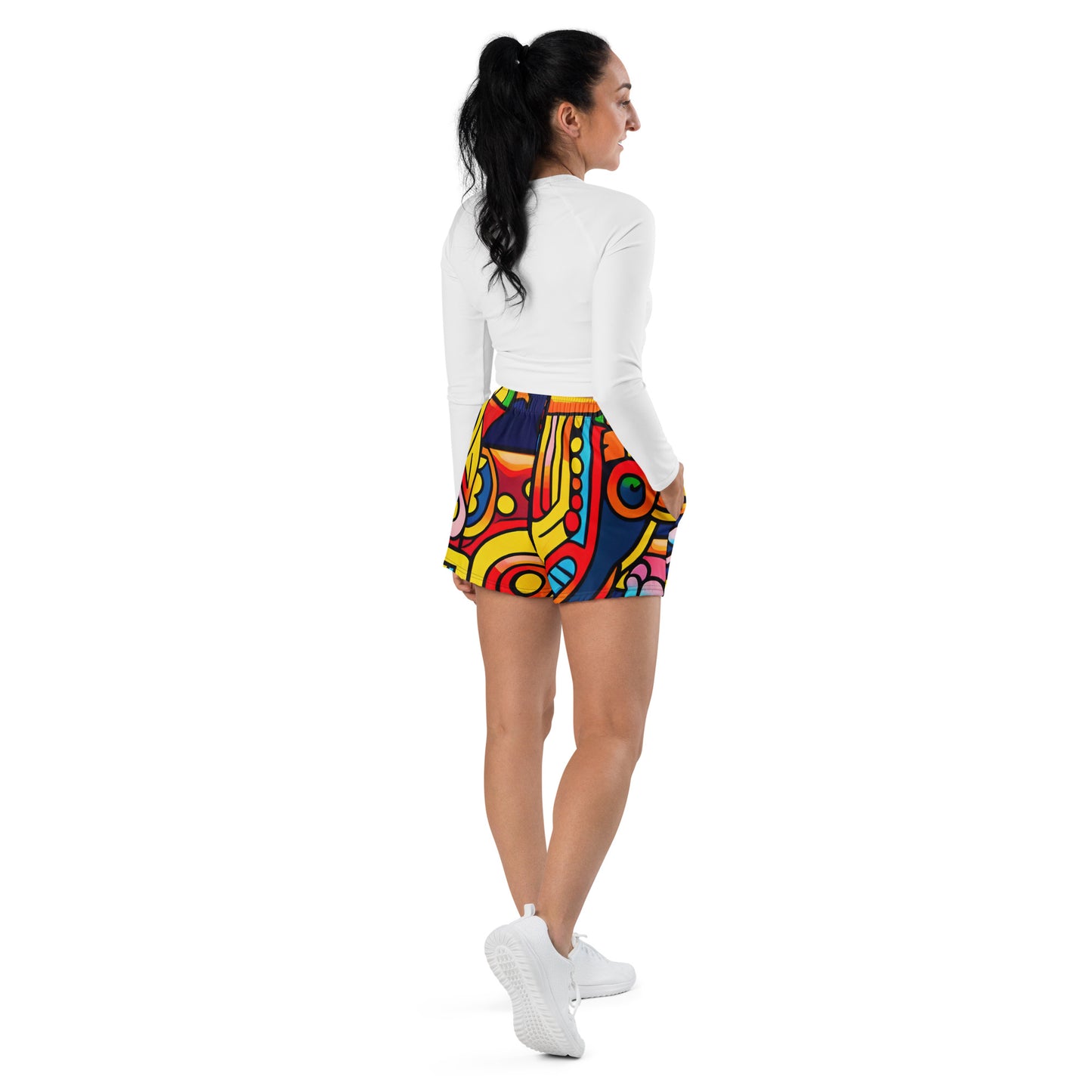 DMV 0397 Psy Art All-Over Print Unisex Athletic Shorts